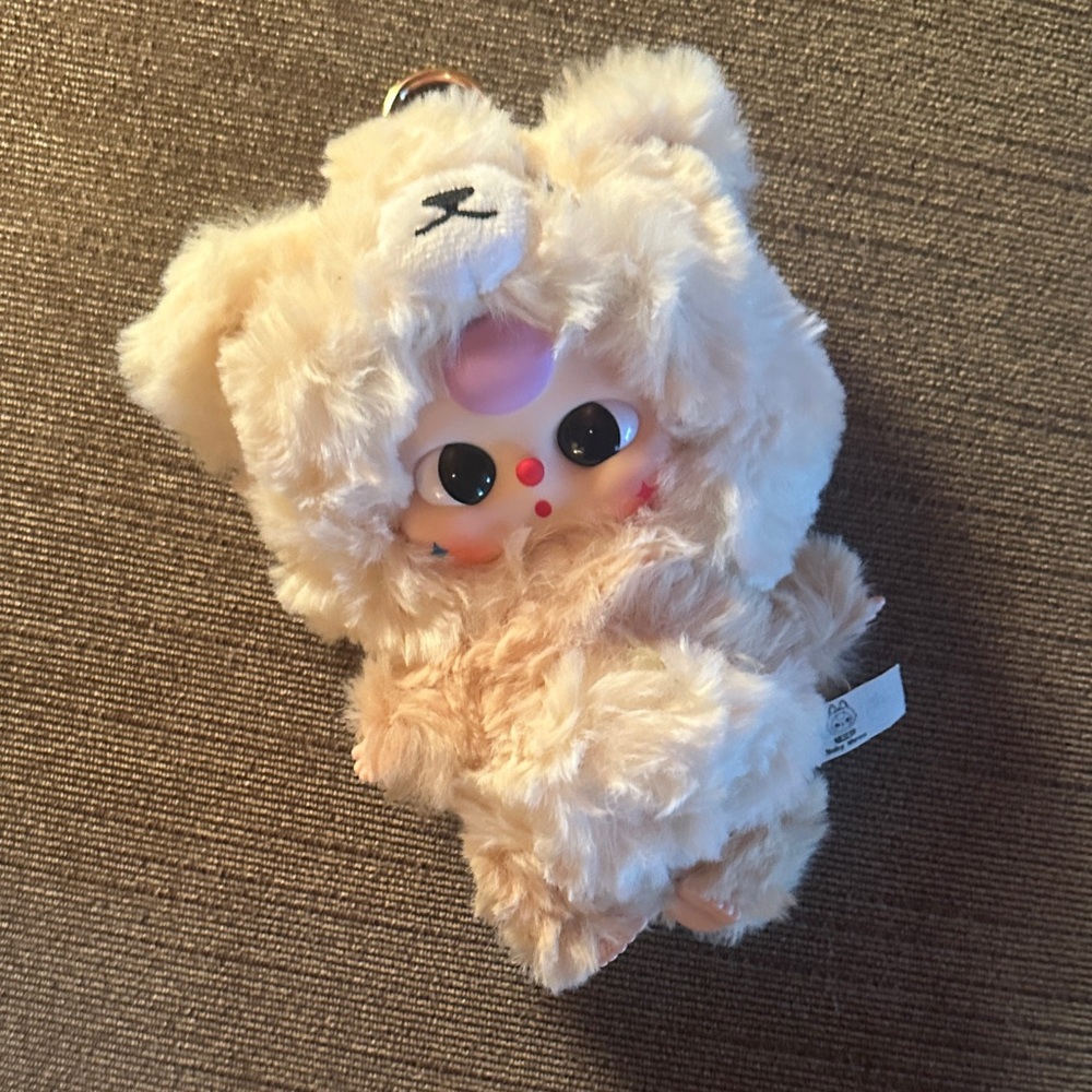 Cute Plush Baby three  Keychain